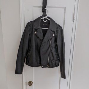 Madewell Ultimate Leather Motorcycle Jacket, Large